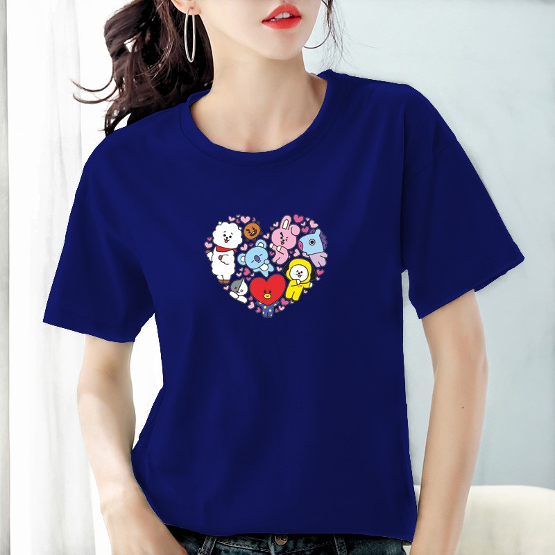 Kaos wanita cotton combed 30s / Baju wanita cotton combed  / Kaos polos wanita lengan pendek Bee100