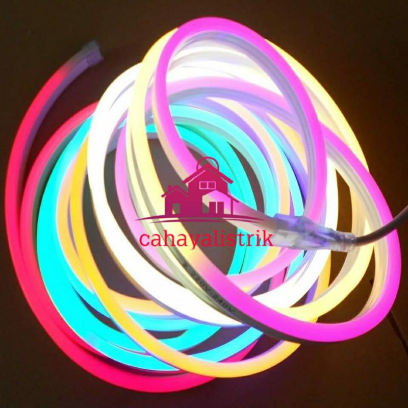 Lampu Led Neon Flexible Rgb 220v 5m Flexible Sign Led / Lampu Selang Led/lampu tik tok