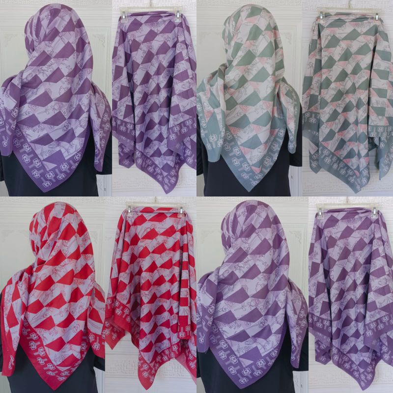 HIJAB MOTIF SISESA/VOAL MOTIF/HIJAB SEGIEMPAT/HIJAB VOAL/VOAL DEEKA