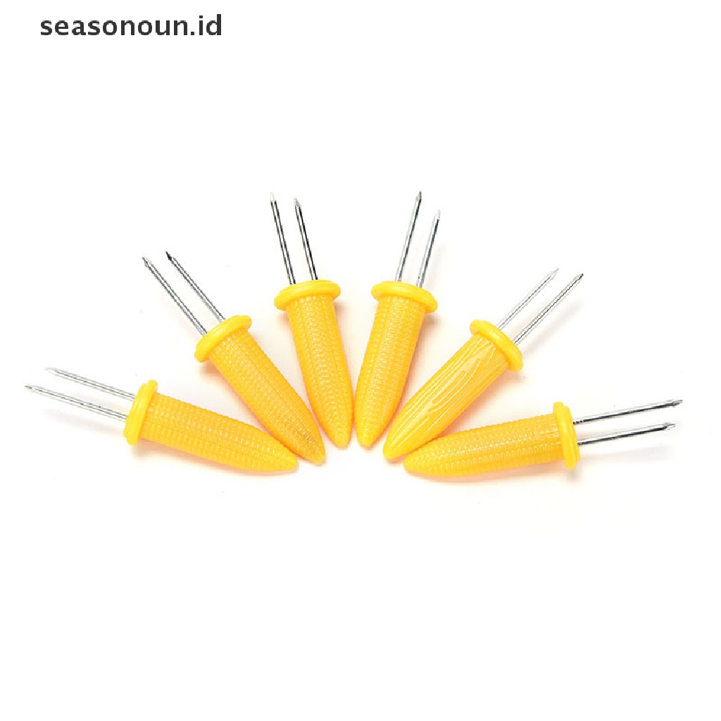 6 Pcs Garpu Tusuk Sate Jagung Untuk BBQ