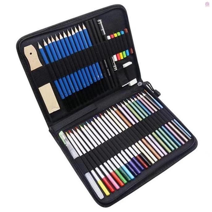 

G & M 51 PCS / SET PENSIL WARNA METALIK LARUT DALAM AIR UNTUK DSF5456465