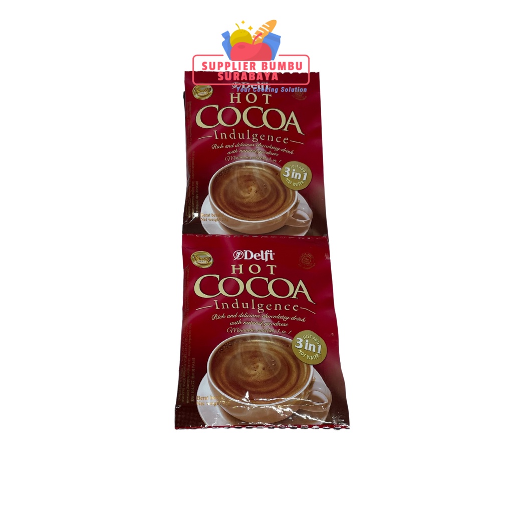 Delfi Hot Cocoa Indulgence Minuman Serbuk Cokelat 10 x 25g