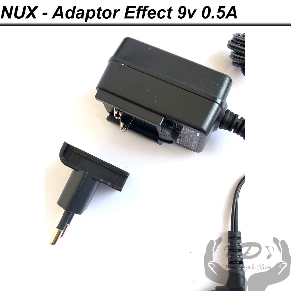 Adaptor Efek Gitar Nux 9V 0.5A Adapter Effect Power Supply ACD-006A