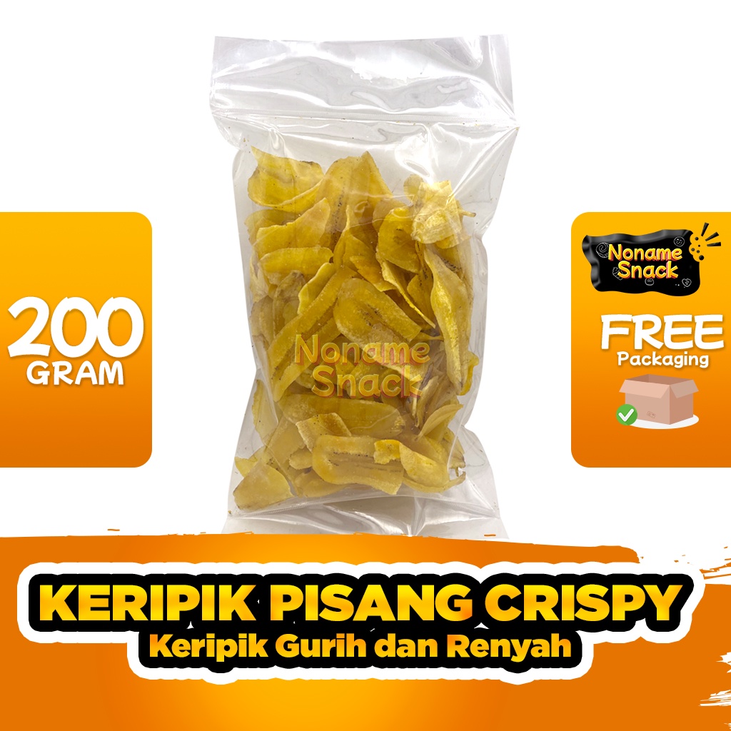 NoName Snack - Pisang Crispy Tipis Keripik Cemilan Grosir 200Gr