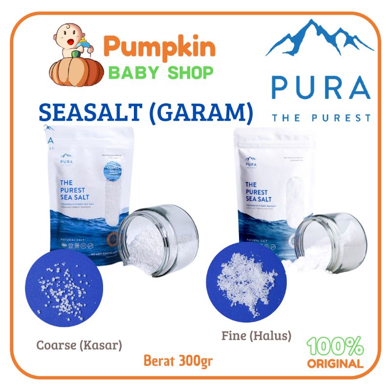 PURA SEA SALT / Pura Garam Sehat /Pura garam halus dan Kasar