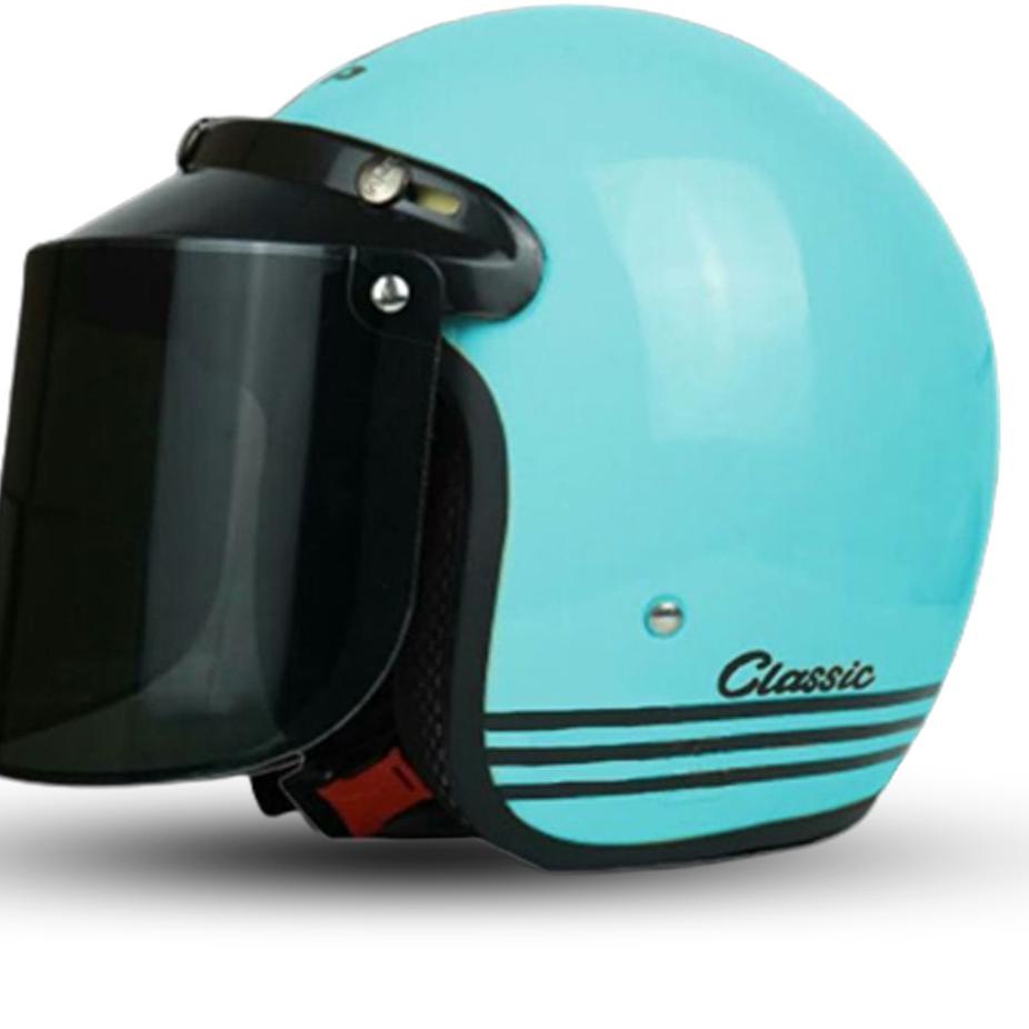 Terbaik<,.mrc-965 Helm bogo dewasa wanita helm retro cowok cewek helm classic  SNI TERMURAH!!