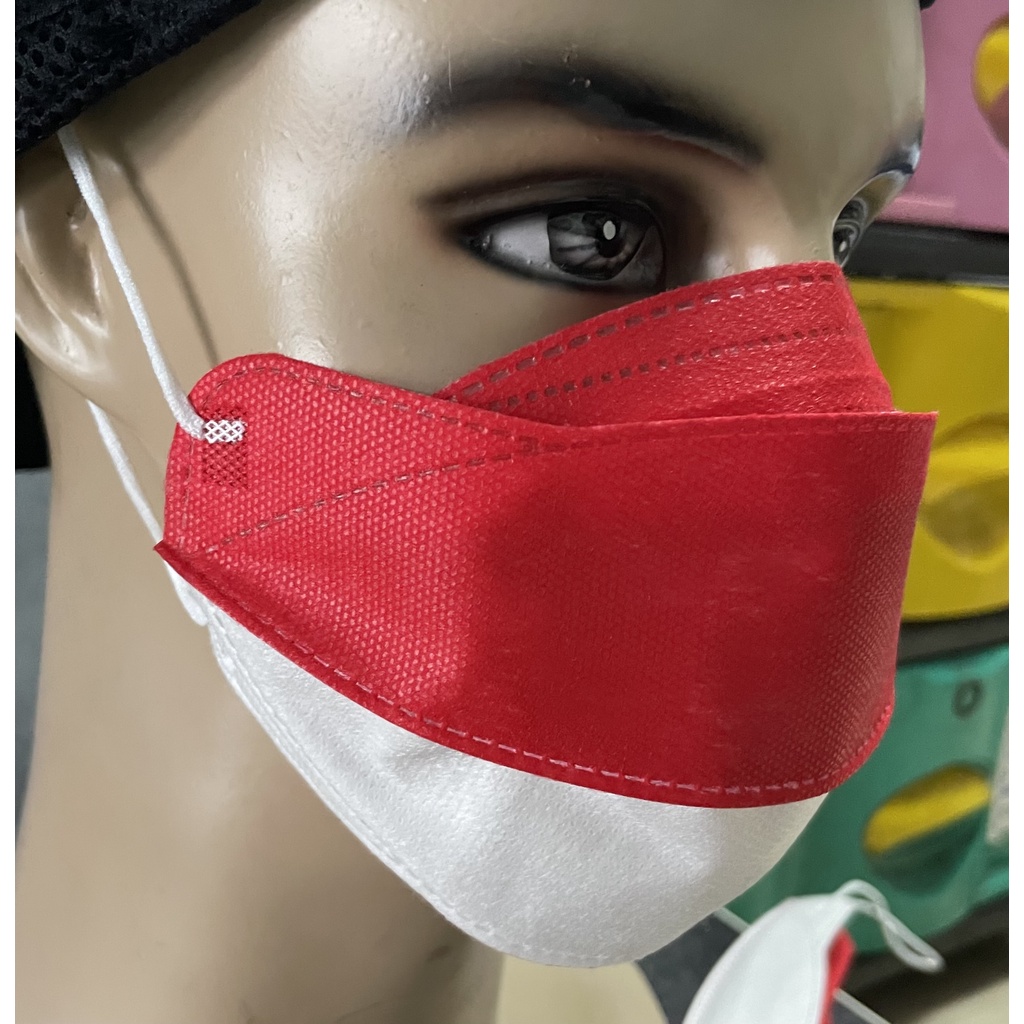 Masker Merah Putih Garuda - Masker HUT RI 77 - Masker Merah Putih KF94 HUT RI