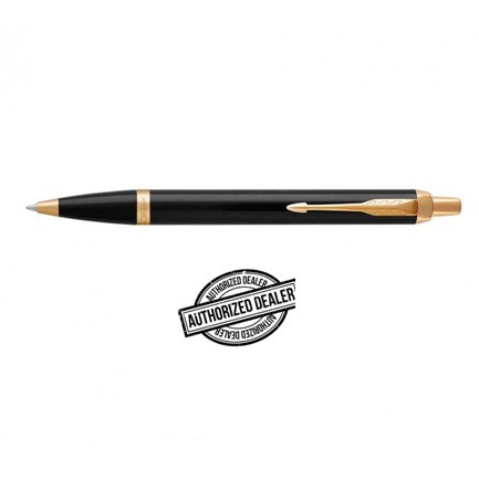 

Pulpen PARKER IM Black Gold Trim Premium Ball Pen Original Resmi