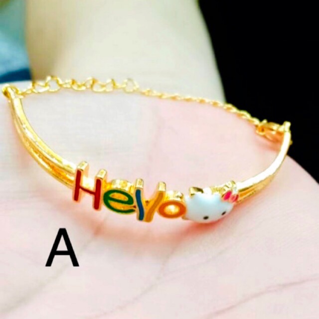Gelang anak lapis emas free zise ukuran bisa di sesuaikan gelang penganti emas aman dan awet