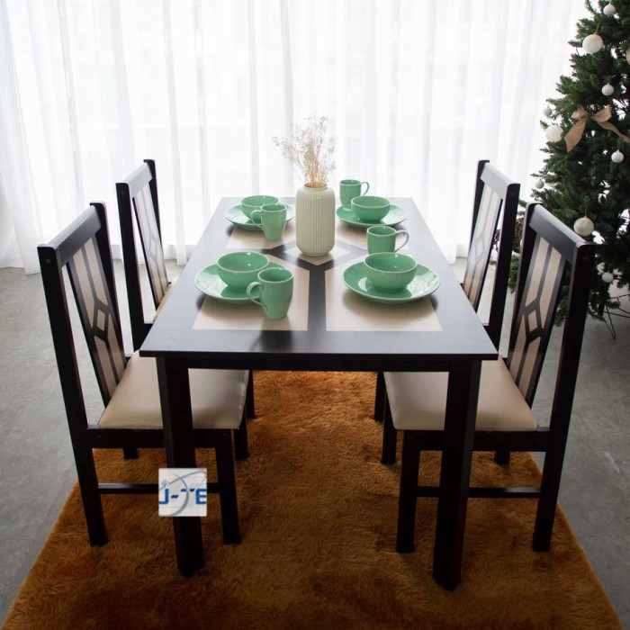 Meja Makan Petak Richmond 4P Minimalis & Modern F2C Furniture