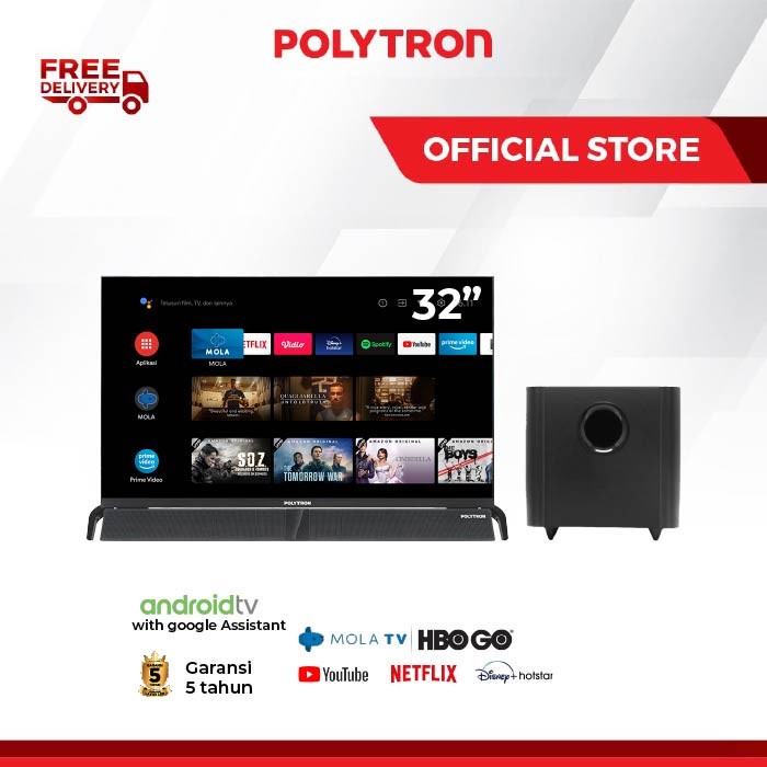 Android TV Polytron PLD32BAG9953 / LED Polytron Free Sound Bar