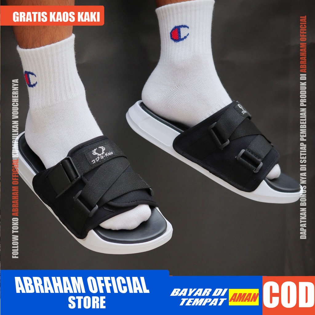 Sandal Slide Pria Kasual Sandal Slop Cowok Slifers Original Distro Keren