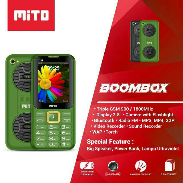 MITO BOOMBOX GARANSI RESMI 1 TAHUN