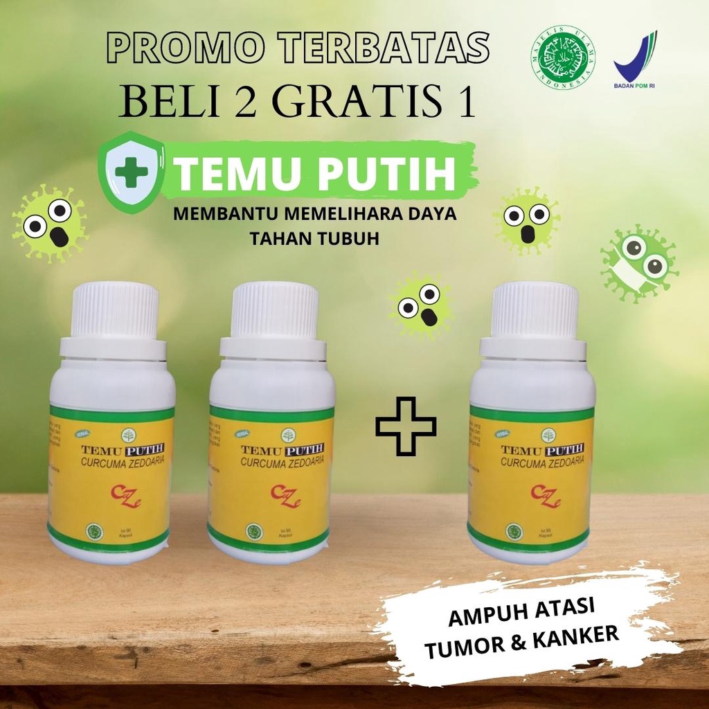 Kunyit Putih Obat Kista dan Miom isi 90 kapsul Produk Kppt Mekarsari