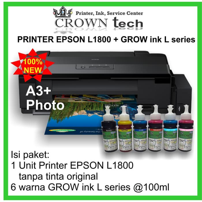 

Epson L1800 printer A3 + GROW INK L series