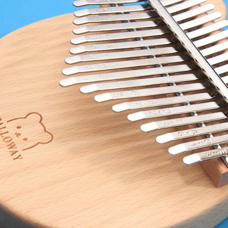 【New】17 keys Kalimba Beech bear kalimbaThumb Piano Acoustic Finger Piano Africa Music Instruments