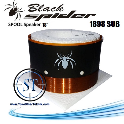 Spul Spool Voice Coil Speaker Black Spider 18inch 1898 / SB1898 SUB VC 100MM ( 4inch) ORIGINAL