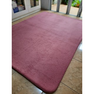 Karpet Bulu Busa Empuk, Anti Slip Oasis by Fonix 150 x 190 Rouge Pink-1