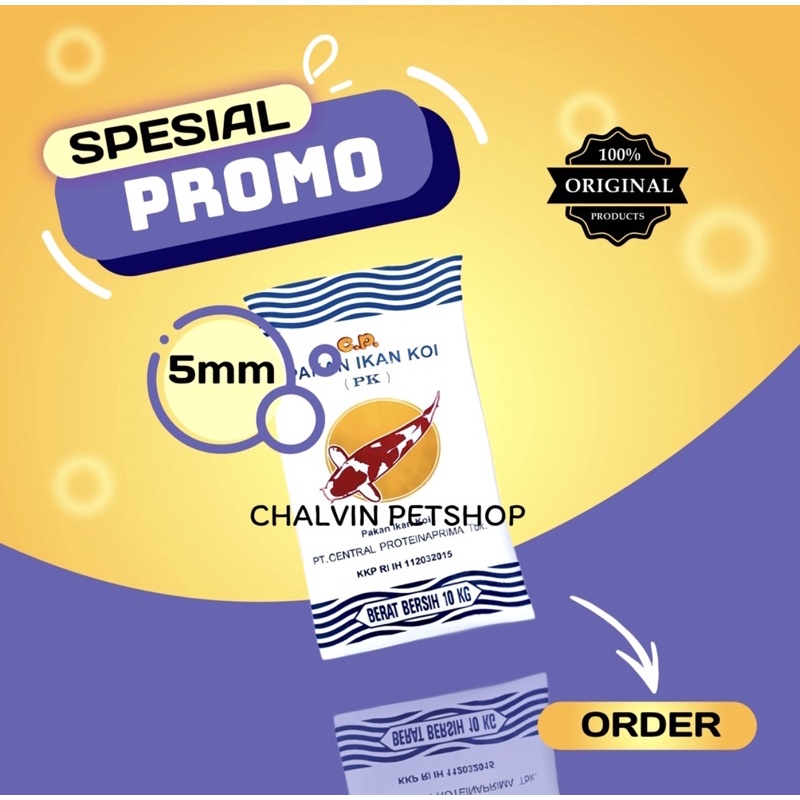 Pelet CP koi PK 5 PK5 (Pakan ikan KOi ) Murah