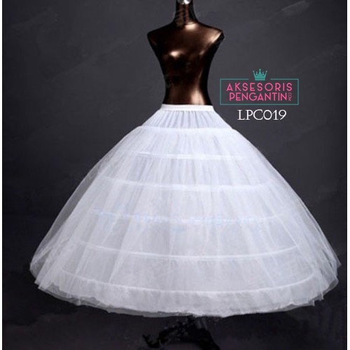 [TOKO TERPERCAYA] ROK NGEMBANG PETTICOAT BALL GOWN GRADE A 6 RING PETIKUT KAWAT LPC019