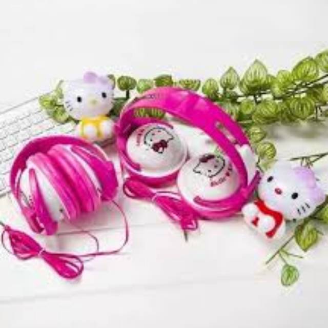 AY-4 headphone Bando Gaming Hellokitty / Headphone Bando DJ Hellokitty Good Quality