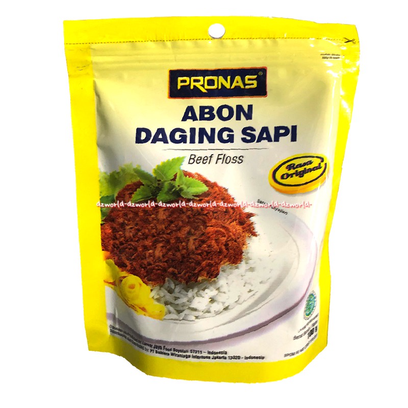 Pronas Abon Daging Sapi 100gr Beef Floss Meat Abbon Sapi Suwir Rasa Original Pedas Bawang Goreng Pro Nas