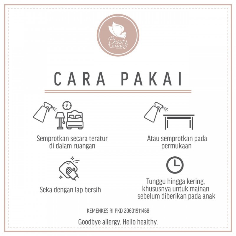 Beauty Barn Home Vir-O Natural Room Disinfectant Spray - 120 ml