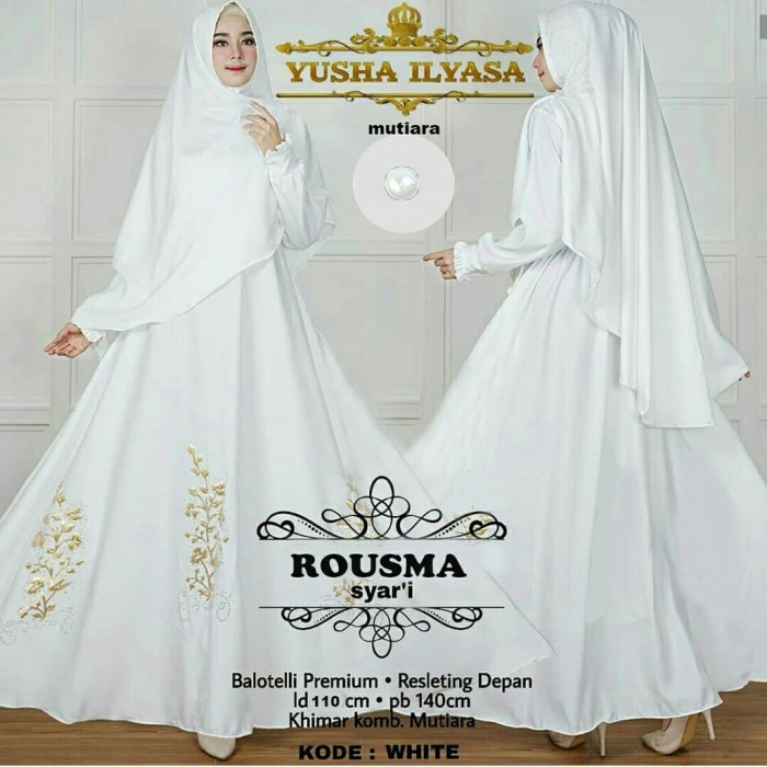 PREMIUM GAMIS WANITA SYAR'I / GAMIS MAXMARA RISANA SYAR'I / GAMIS SIMPLE - BIRU