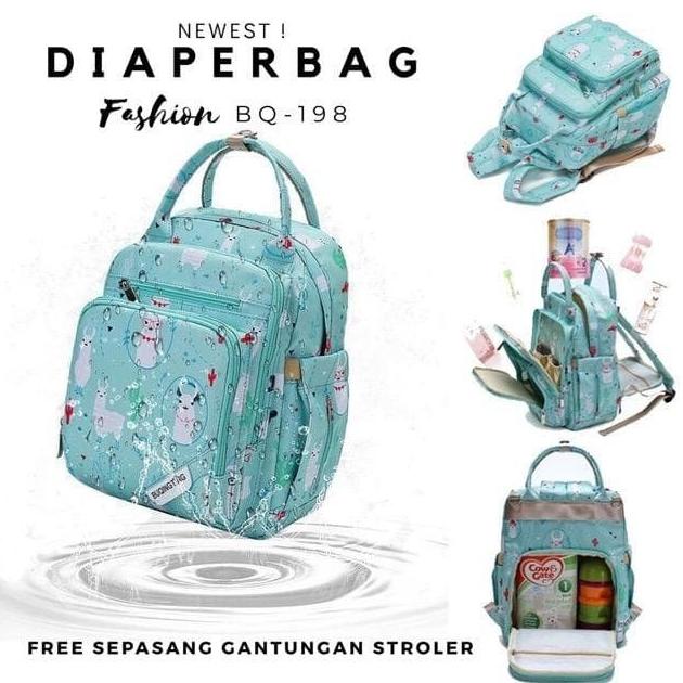 TAS Medium Diaper Bag Fashion BQ189 / TAS BAYI SEDANG MOTIF LUCU DISKON