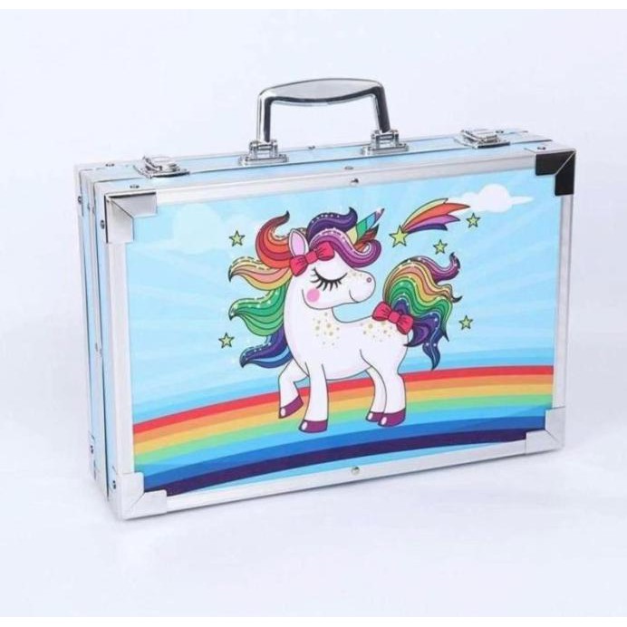 

CRAYON SET 145 PCS KOPER BESI / ALAT GAMBAR / WATER COLOUR / KID DRAW - BIRU MUDA