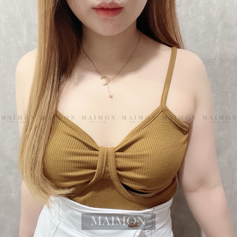 Tanktop Uniqlo Cut Out Side | Atasan Wanita Sexy Fashion | Maimon Grosir