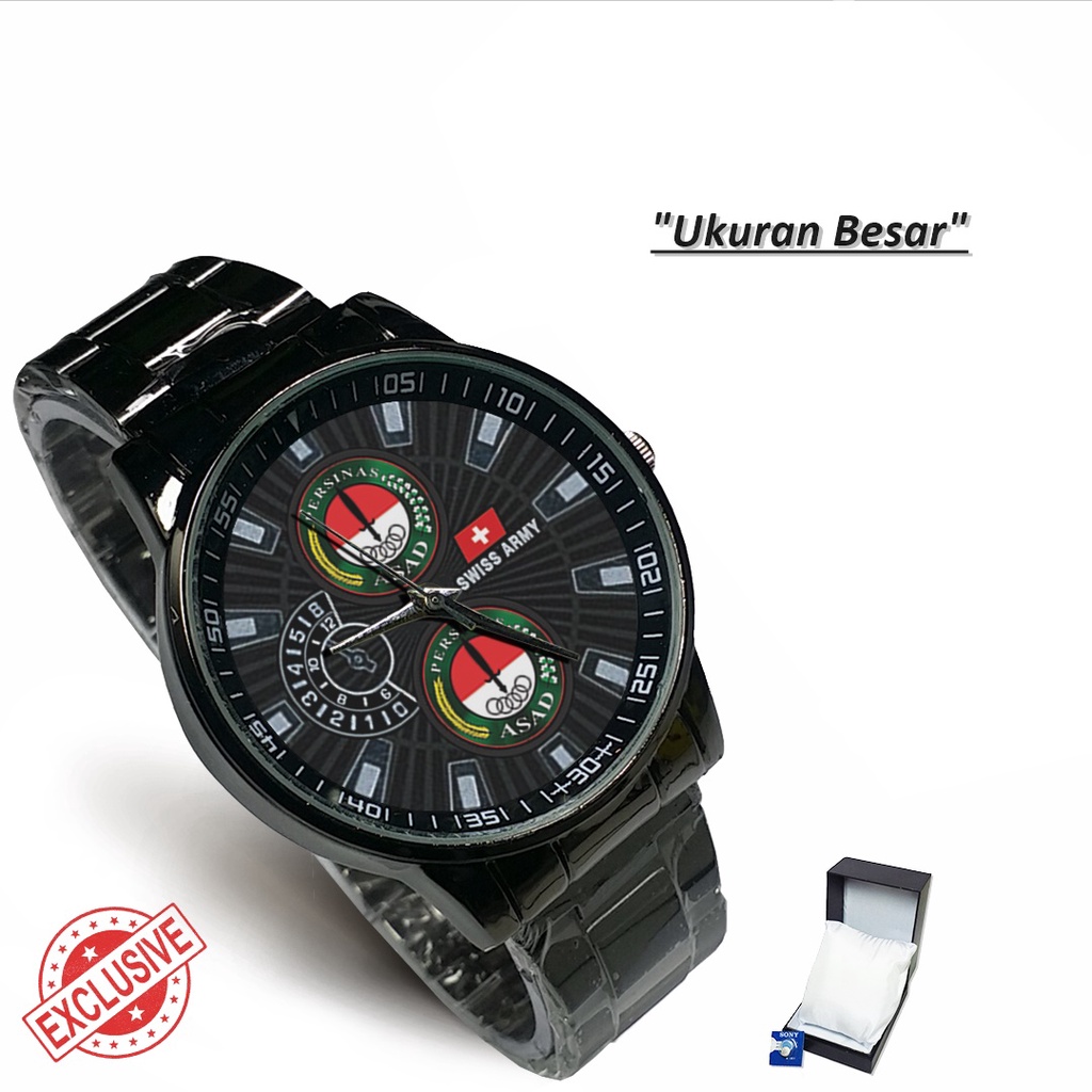 Jam Tangan Rantai Couple Logo PERSINAS ASAD (Cool)