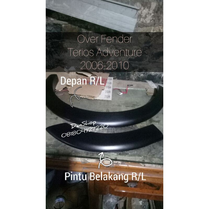 OVER FENDER TERIOS TX ADVENTURE 2006 - 2010 (BAGIAN PINTU BELAKANG)