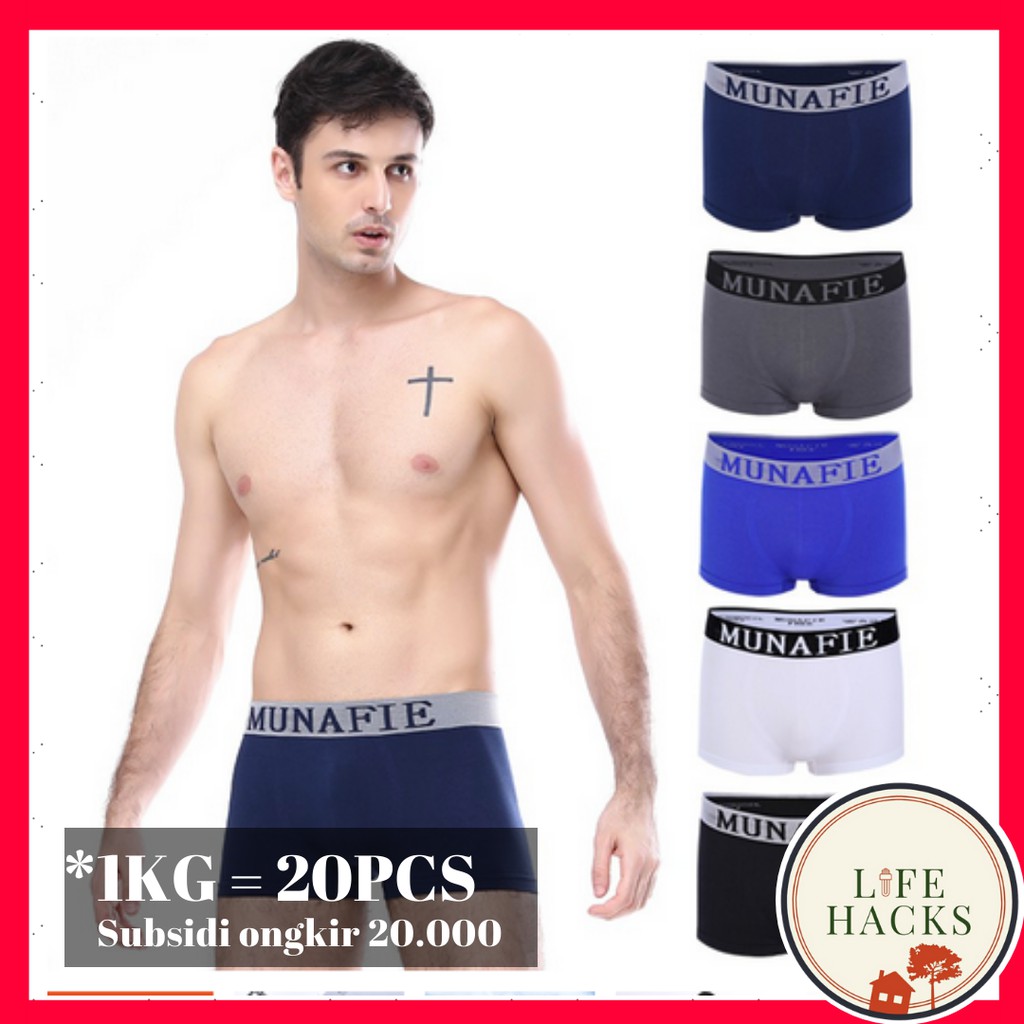 CELANA DALAM PRIA BOXER MUNAFIE MAN UNDERWEAR MEN SEMPAK