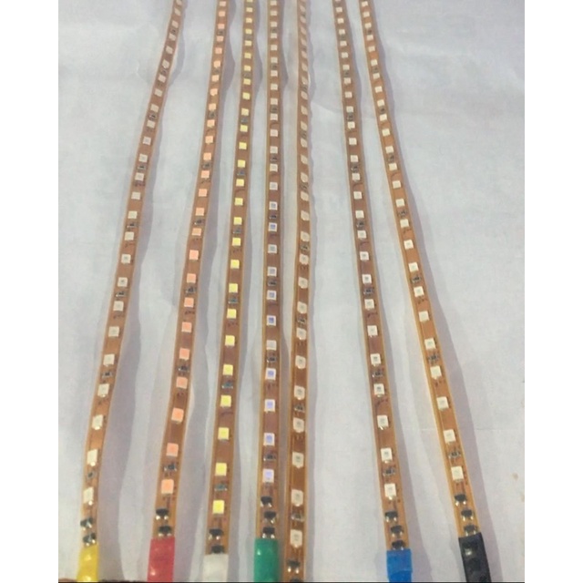 Lampu led strip karet cumi 12V running flexible waterproof lampu kolong 45cm