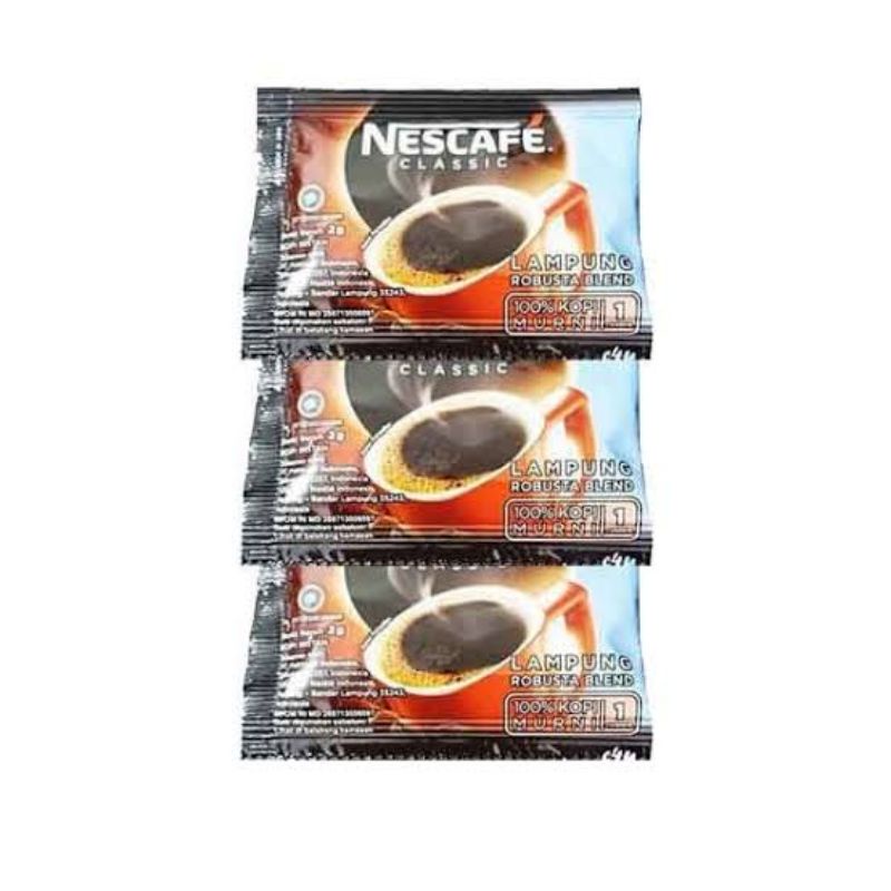 

NESCAFE CLASSIC KOPI INSTAN SACHET LAMPUNG ROBUSTA BLEND