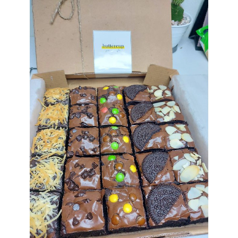 

Brownies Shiny Crust | Brownies Panggang | Brownies Sekat