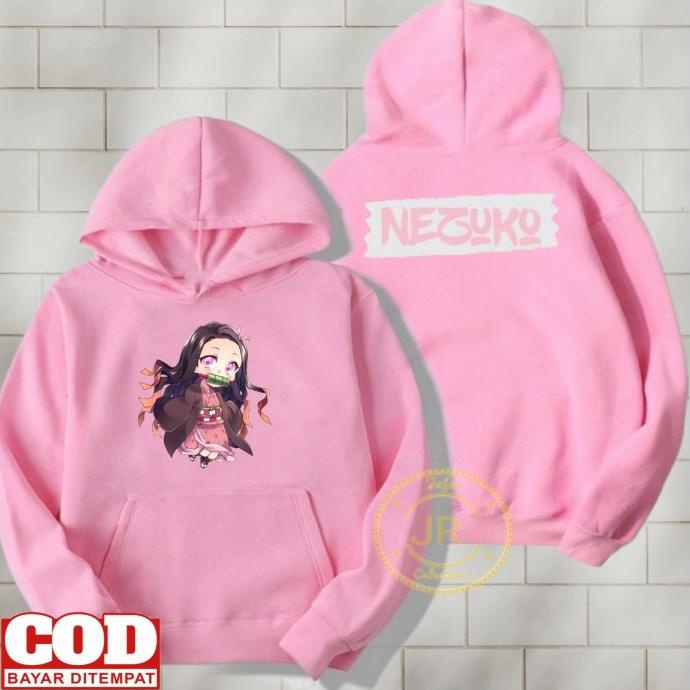 Jaket Anak Anime Nezuko Demon Slayer/Hoodie Anak Nezuko Demon X Slayer