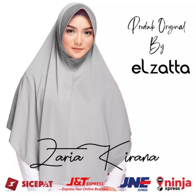 Hijab Elzatta Zaria Kirana Jilbab Polos Syari Shopee Indonesia