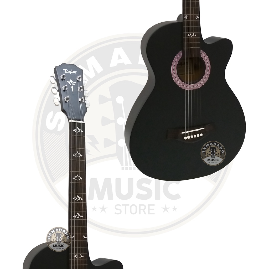 Gitar Akustik Taylor Tanam Besi Bonus Softcase Pick Senar Cadangan