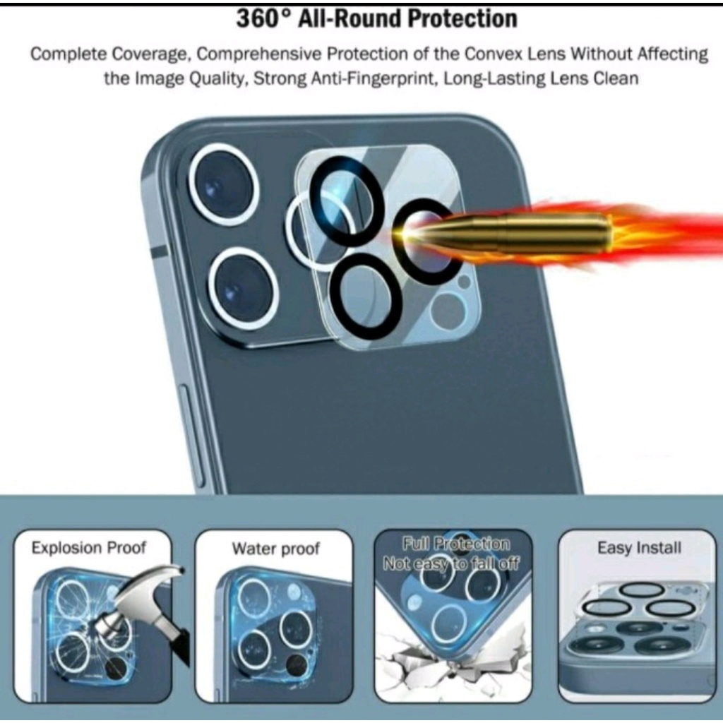 TG KAMERA IPHONE 13 - 1PHONE 13 MINI - IPHONE 13 PRO - IPHONE 13 PRO MAX - TEMPERED GLASS KAMERA IPHONE - BENUA CELL