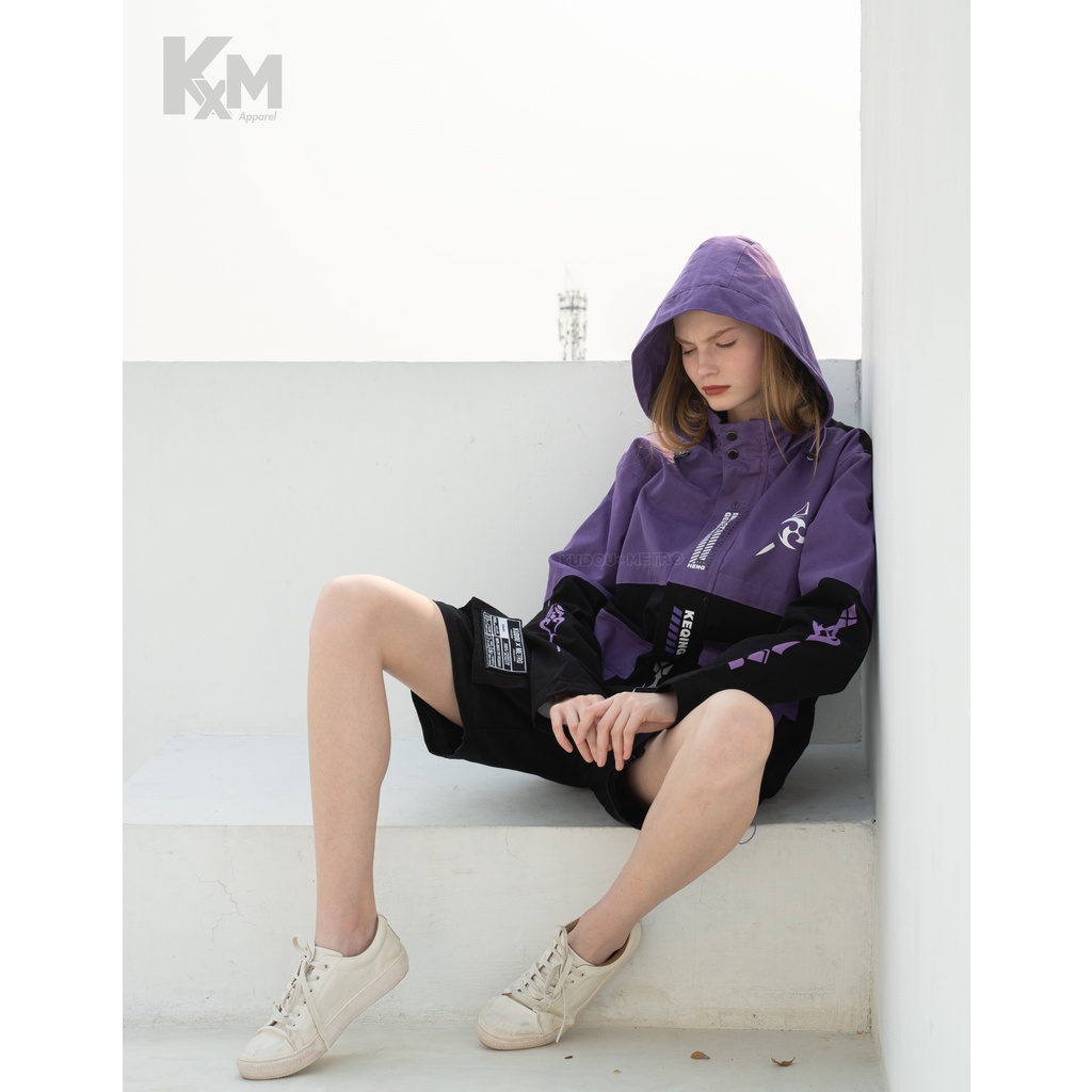 Kudou X Metro Oversized Parka Keqing Wangy Jacket Genshin Impact