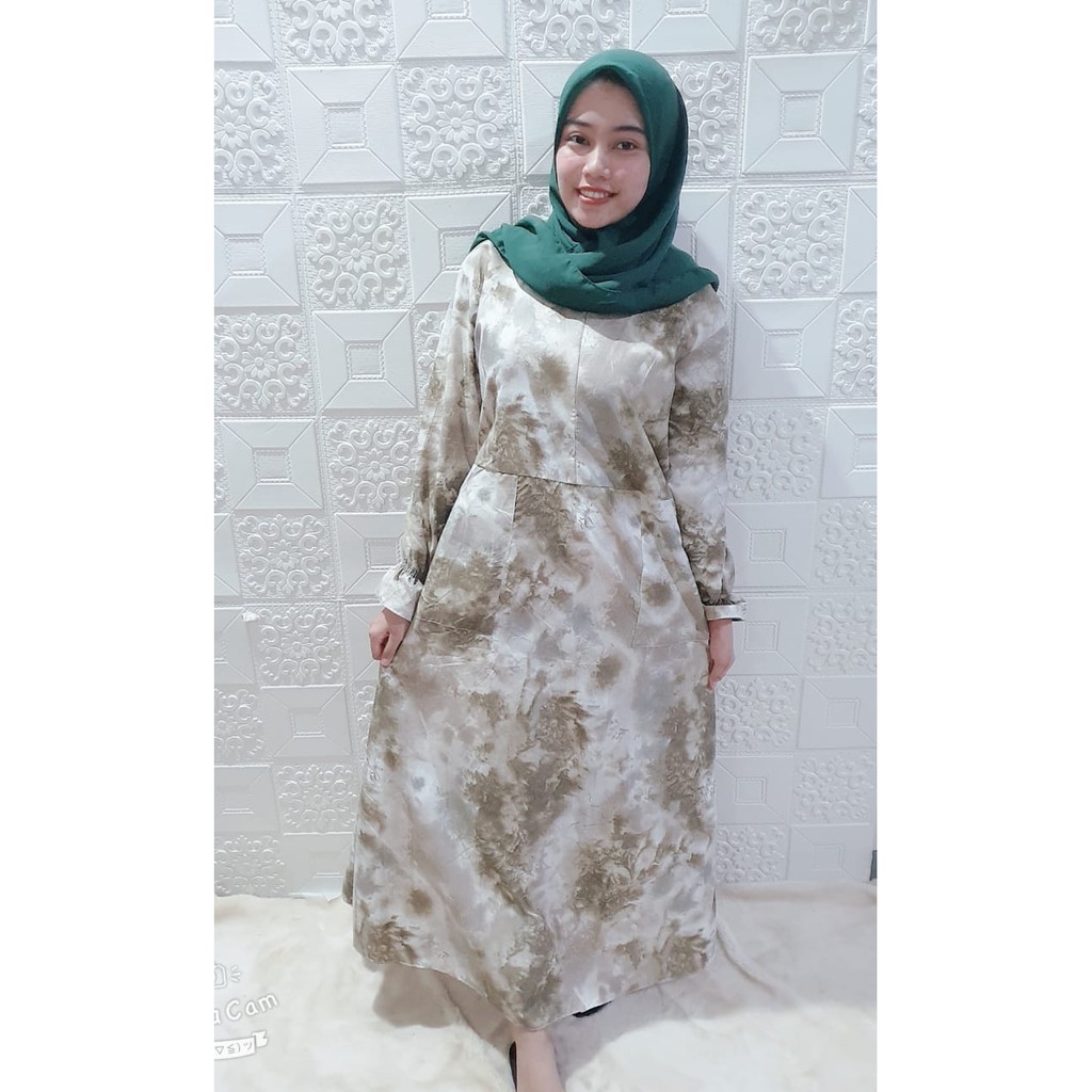 Tie Dye Maxi Dress / Tie Dye Olivia Fashion Hijab Wanita Muslimah Hits Selebgram