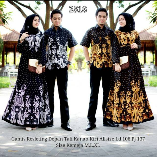 Batik Couple gamis, baju pasangan