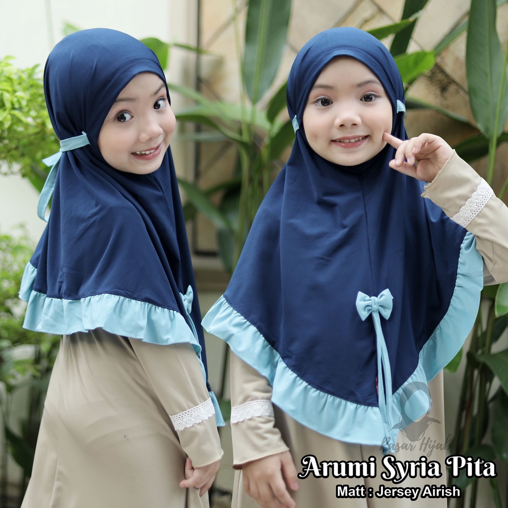 Kerudung Anak Arumi Syiria Hijab Anak Jersey Premium Jilbab Anak Pasar Hija'b