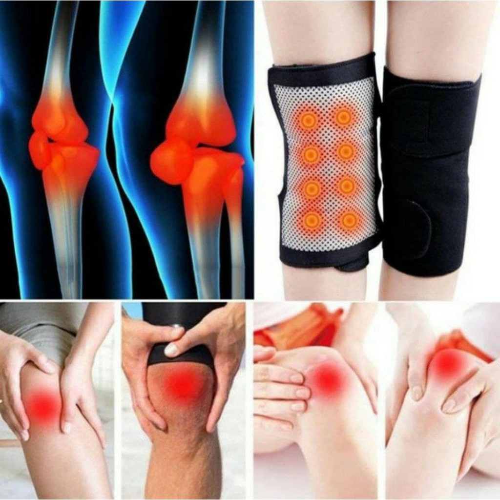 Sabuk Deker Terapi Pemanas lutut alat terapi dengkul Magnetik 256 magnet terapy lutut dengkul sendi