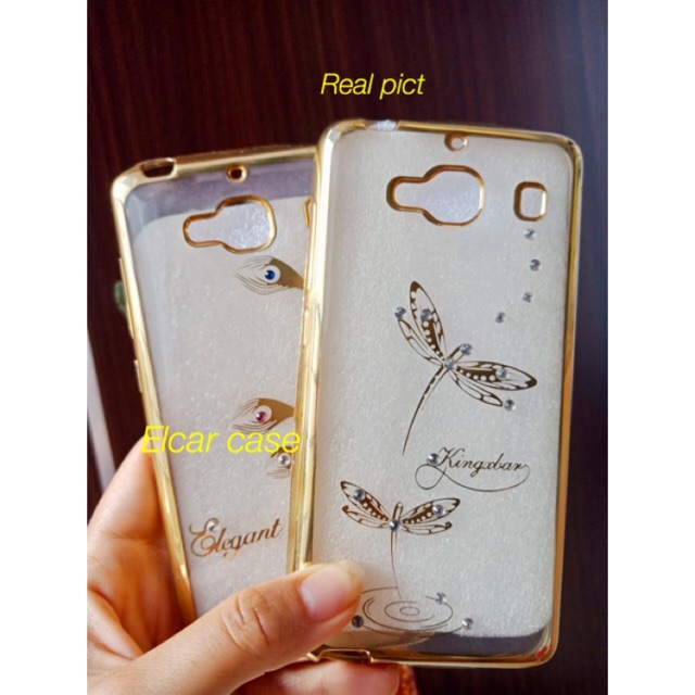 Silikon softcase soft cover soft case swarovsky chrome motif xiaomi redmi 2 redmi2 redmi 2s prime
