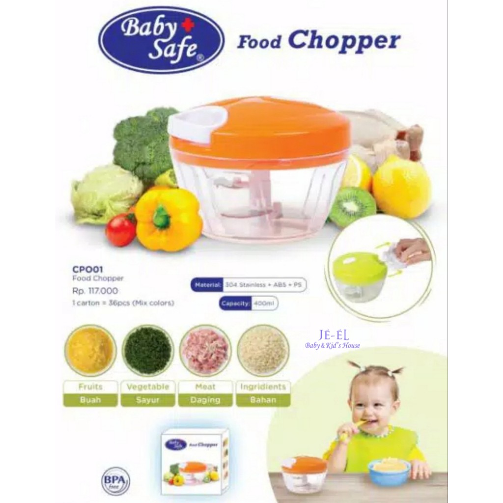 Baby Safe Food Chopper CP001/ Penghalus Makanan Baby Safe CP001