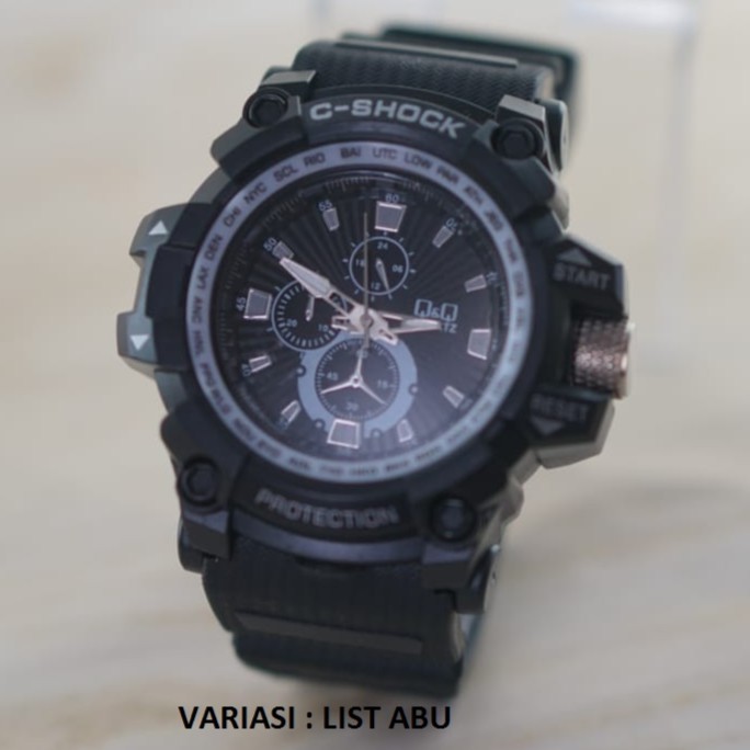 [PA] JAM TANGAN QQ SPORTY PRIA MODEL GG 1000 FASHION MURAH GROSIR IMPORT PRIA WANITA  QQ007