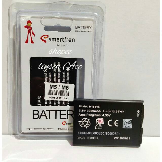 Baterai modem mifi Smartfren Andromax M5/M6 /m6x H15445  ORIGINAL.....